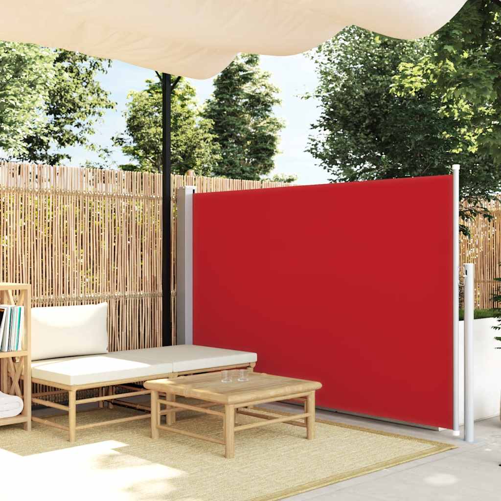 Toldo lateral retrátil 140x300 cm vermelho