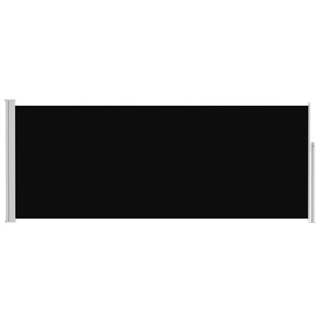 Toldo lateral retrátil 120x300 cm preto