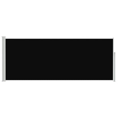 Toldo lateral retrátil 120x300 cm preto