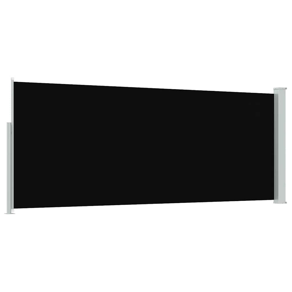 Toldo lateral retrátil 120x300 cm preto