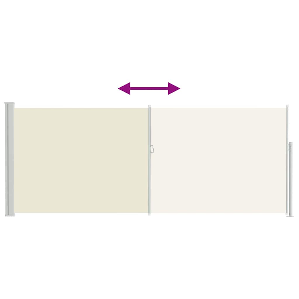 Toldo lateral retrátil 120x300 cm creme