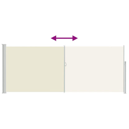 Toldo lateral retrátil 120x300 cm creme