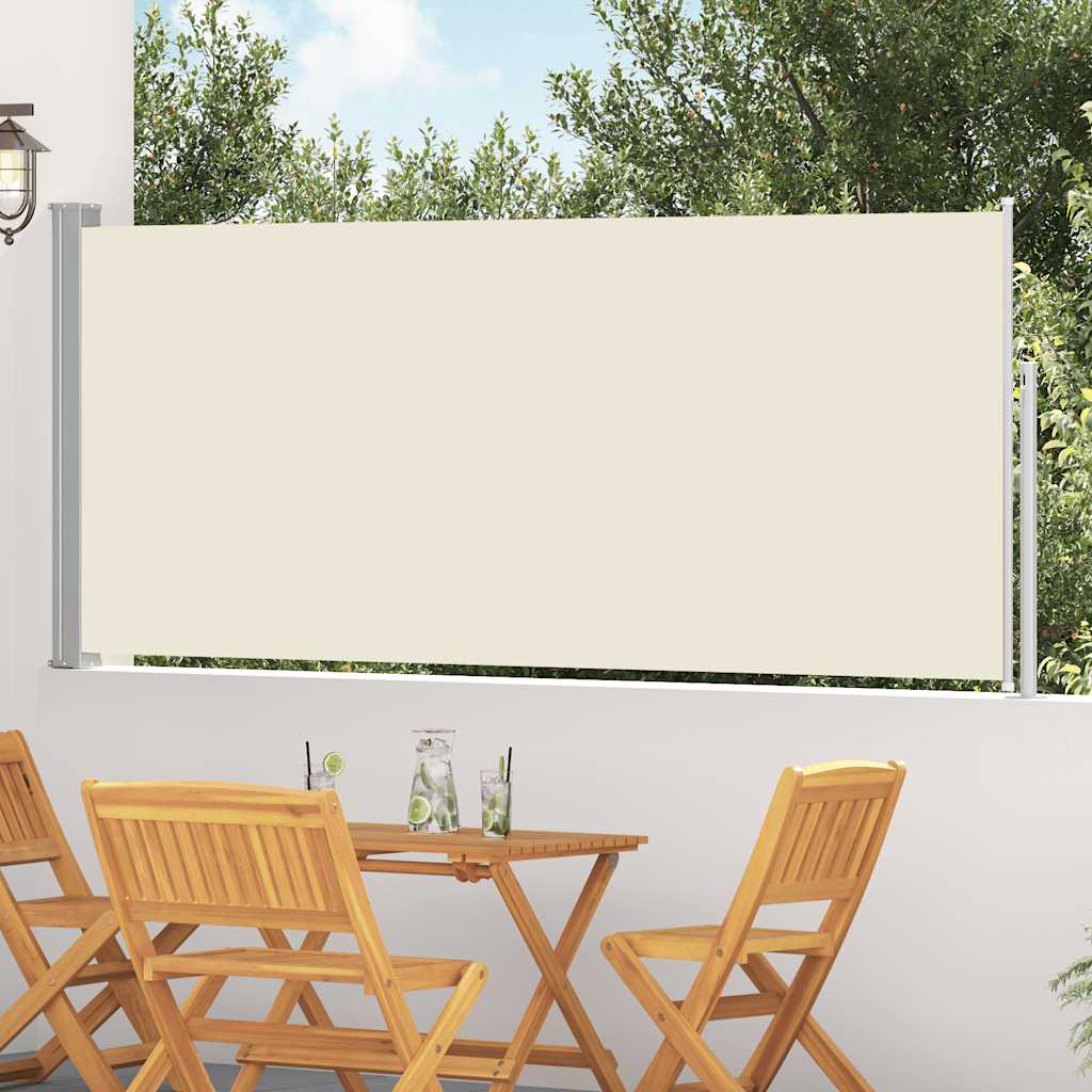 Toldo lateral retrátil 120x300 cm creme