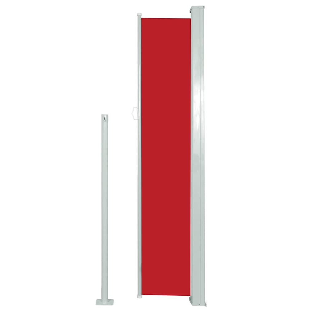 Toldo lateral retrátil 120x300 cm vermelho