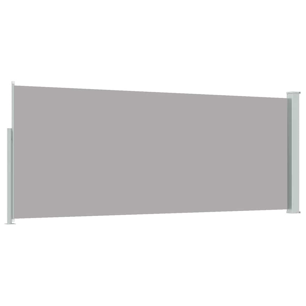 Toldo lateral retrátil 120x300 cm cinzento