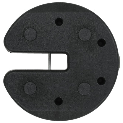 Pesos para gazebo em cimento 4 pcs 220x50 mm preto