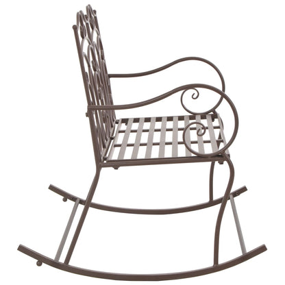 Banco de jardim 104 cm ferro antigo castanho