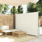 Toldo lateral retrátil 160 x 500 cm cor creme