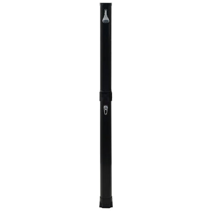 Chuveiro solar dobrável 214 cm 23 L preto