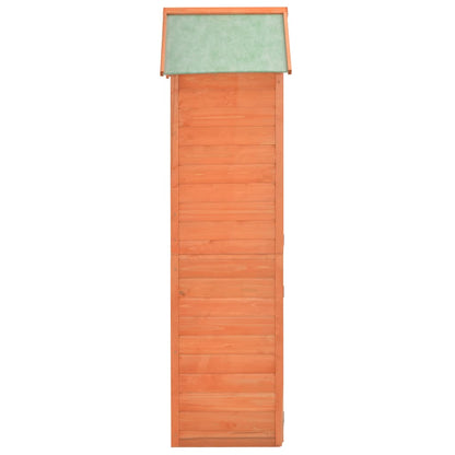 Abrigo de arrumação para jardim 71x60x213 cm madeira