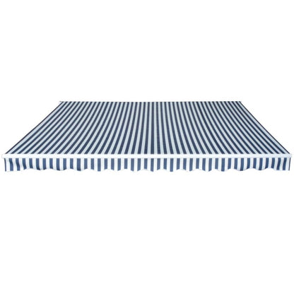 Toldo dobrável manual 450 cm azul/branco