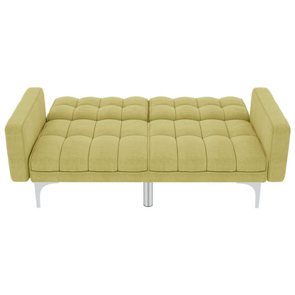 Sofá-cama tecido verde