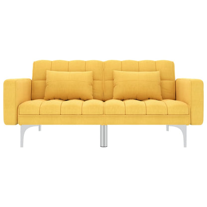 Sofá-cama tecido amarelo