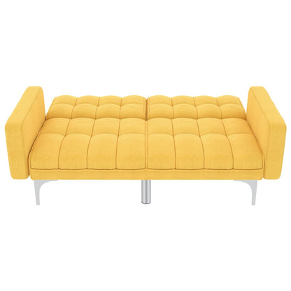 Sofá-cama tecido amarelo