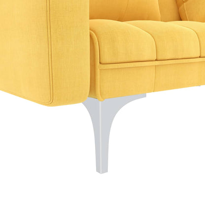 Sofá-cama tecido amarelo