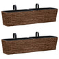 Floreiras de pendurar 2 pcs jacinto de água castanho