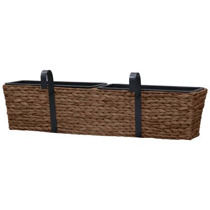 Floreiras de pendurar 2 pcs jacinto de água castanho