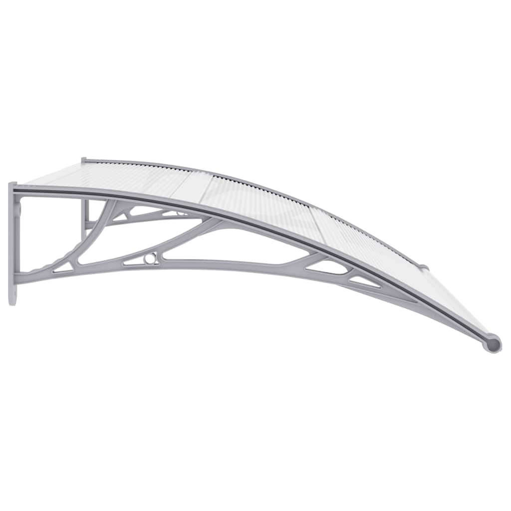 Toldo de porta 120x100 cm PC cinzento