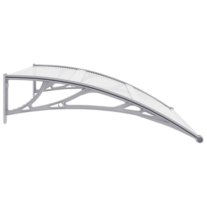 Toldo de porta 120x100 cm PC cinzento