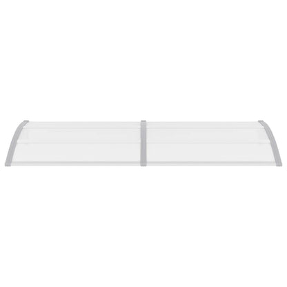 Toldo de porta 240x100 cm PC cinzento