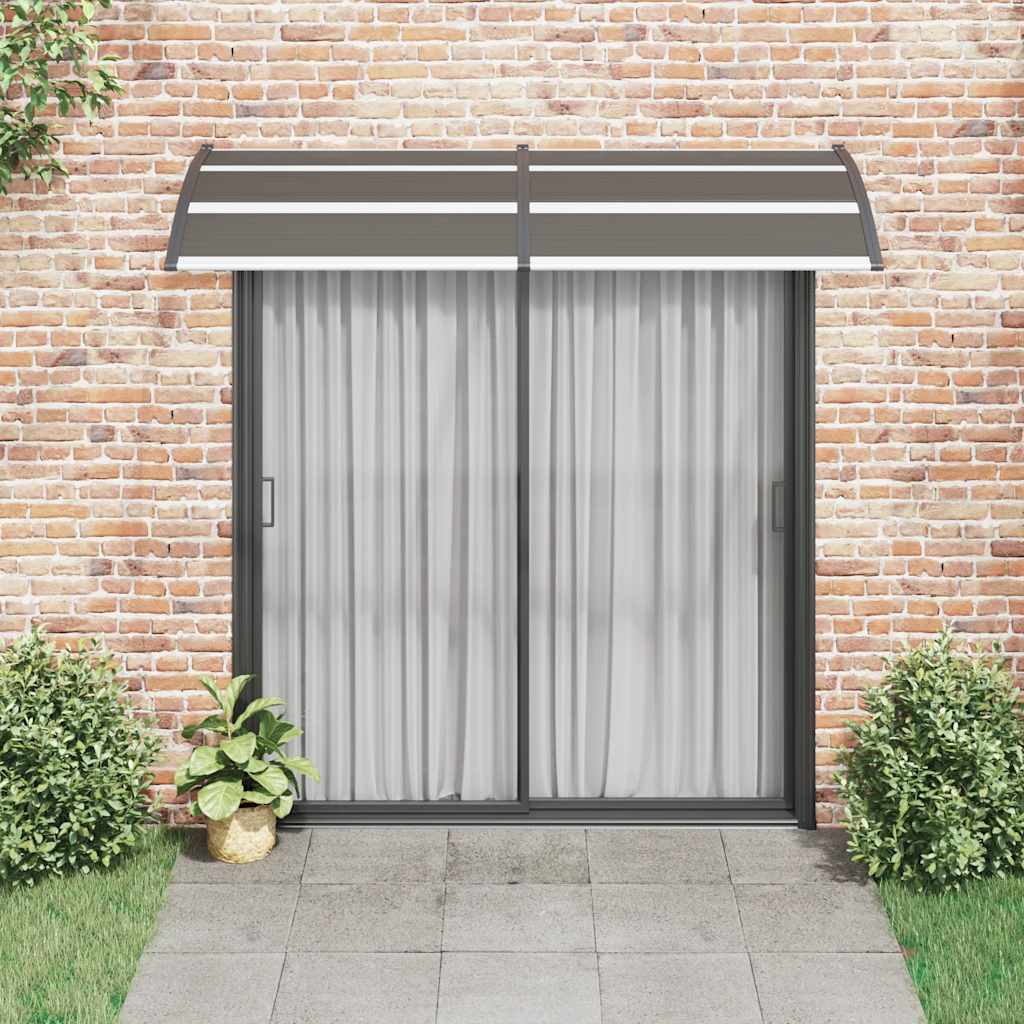 Toldo de porta 240x100 cm PC preto