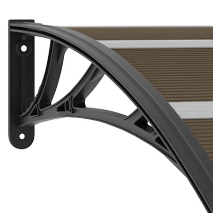 Toldo de porta 240x100 cm PC preto