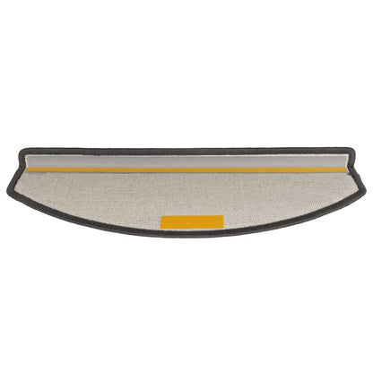 Tapetes de escada 15 peças 65x24x4 cm cinza escuro semicircular grande