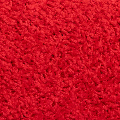 Tapetes de escada 15 peças 56x17x3 cm vermelho semicircular