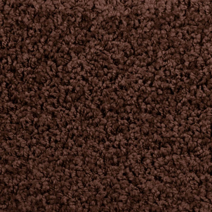 Tapetes de escada 15 peças 65x21x4 cm marrom semicircular grande