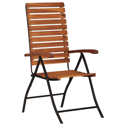 Cadeiras de jardim reclináveis 2 pcs madeira de acácia maciça