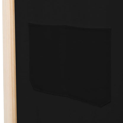 Divisória de quarto com 3 painéis 120x170x4 cm tecido preto