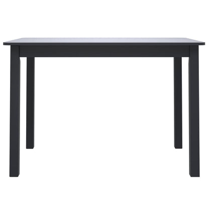 Mesa de jantar 114x71x75cm madeira de seringueira maciça preto