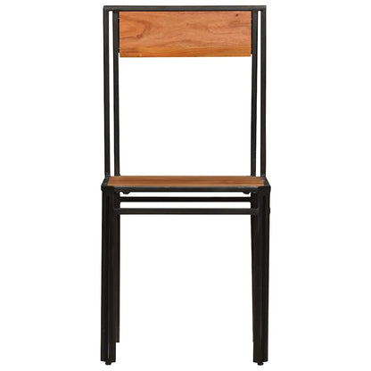 Cadeiras de jantar 4 pcs madeira de acácia maciça