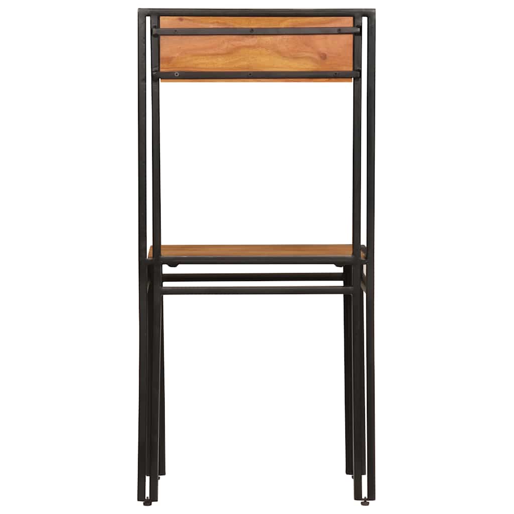 Cadeiras de jantar 4 pcs madeira de acácia maciça