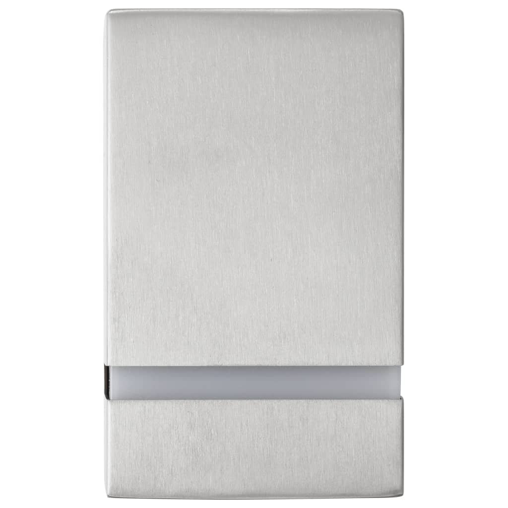 Candeeiros de parede exterior 2 pcs 35 W retangular prateado