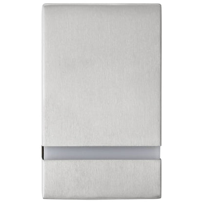 Candeeiros de parede exterior 2 pcs 35 W retangular prateado
