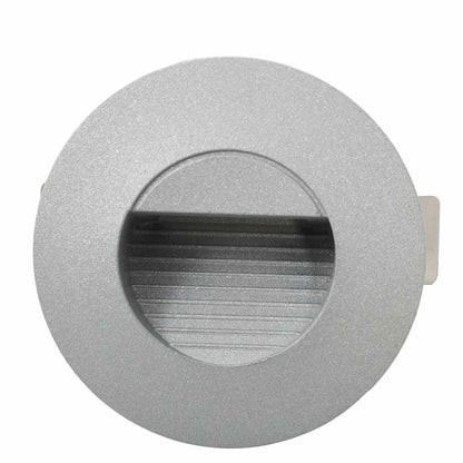 Iluminação LED de parede exterior 6 pcs 2 W redondo prateado
