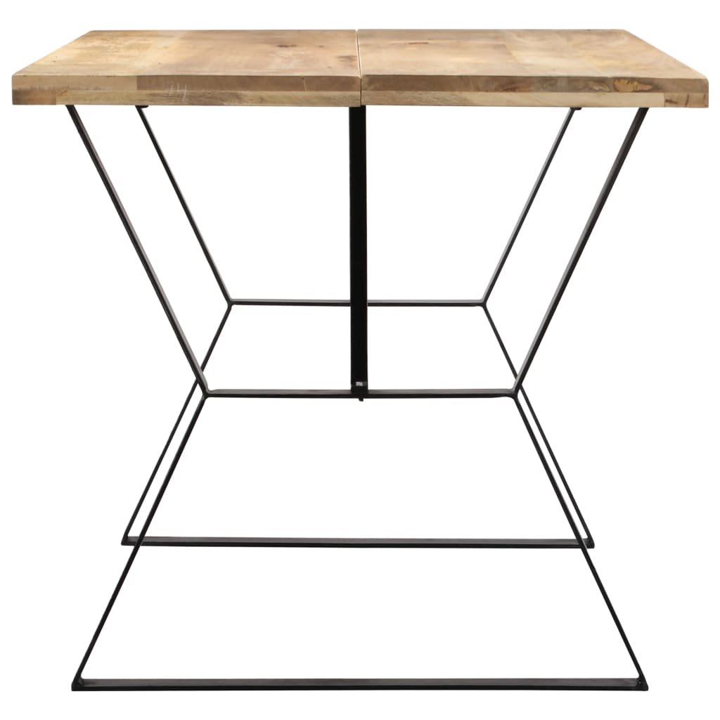 Mesa de jantar madeira de mangueira maciça 140x80x76 cm