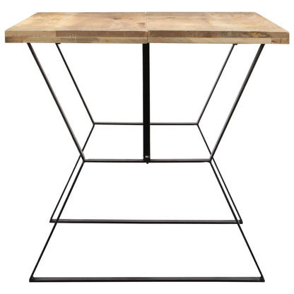 Mesa de jantar madeira de mangueira maciça 140x80x76 cm