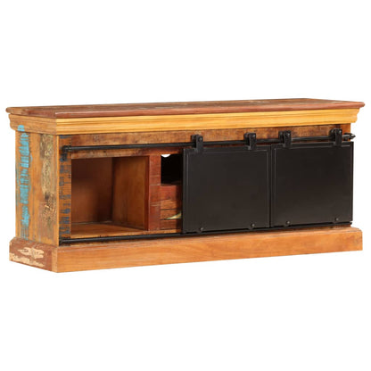 Móvel de TV de madeira recuperada maciça