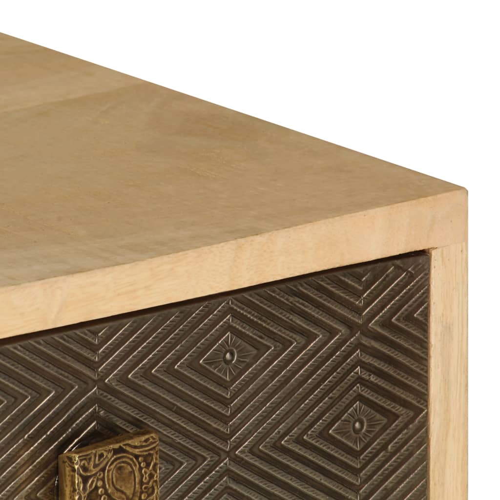 Móvel de TV de madeira de mangueira maciça