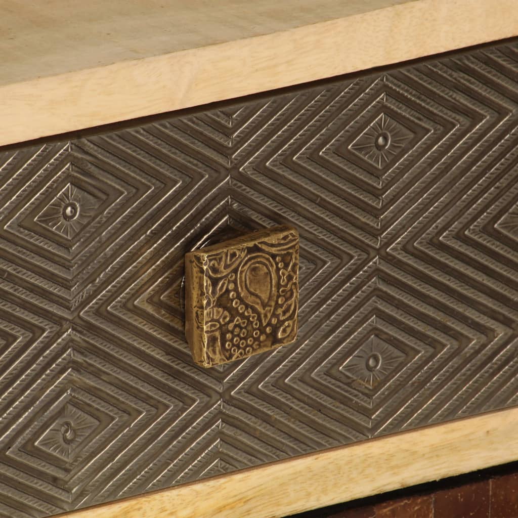 Móvel de TV de madeira de mangueira maciça