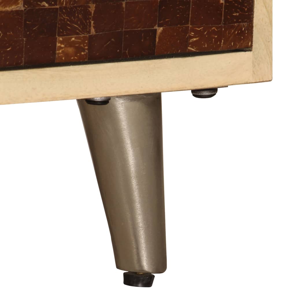 Móvel de TV de madeira de mangueira maciça