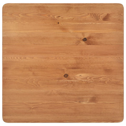 Mesa de bar 60x60x108 cm pinho maciço e aço preto