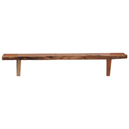 Prateleiras de parede 2 pcs 90x20x18cm madeira de acácia maciça
