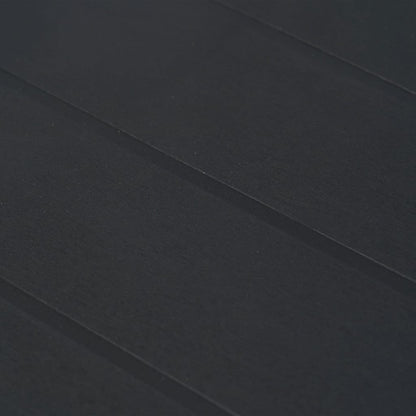 Mesa jardim 150x90x72 cm plástico antracite com aspeto de vime