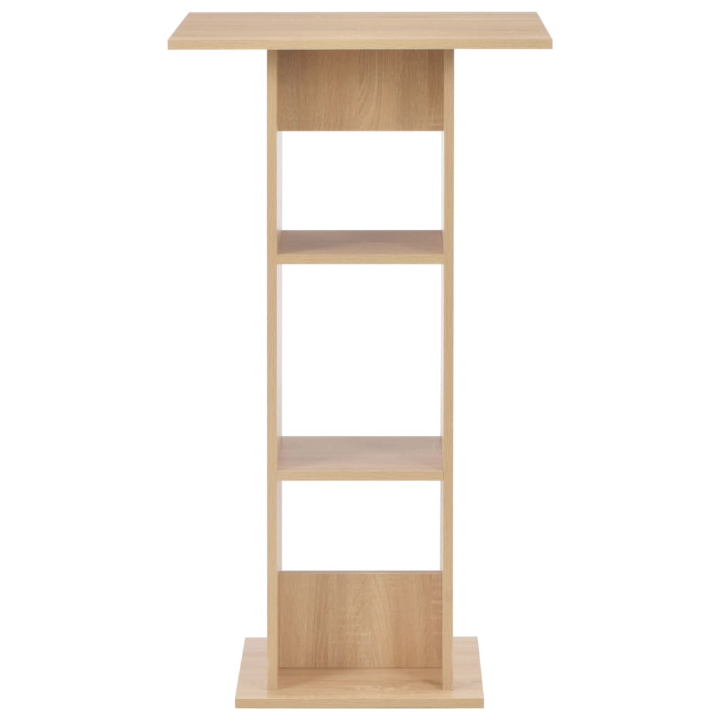 Mesa de bar 60x60x110 cm cor carvalho