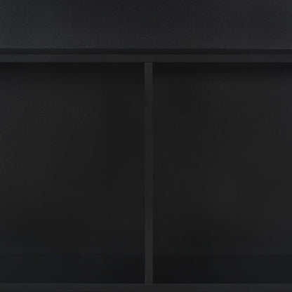 Mesa de bar com 2 tampos preto 130x40x120 cm