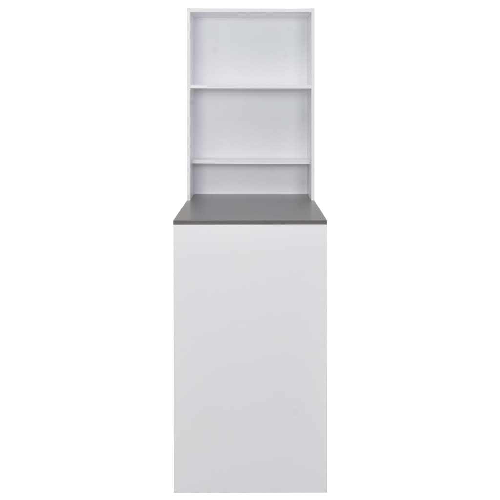 Mesa de bar com armário 115x59x200 cm branco