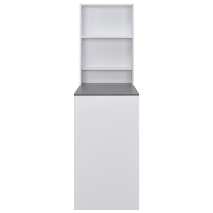 Mesa de bar com armário 115x59x200 cm branco
